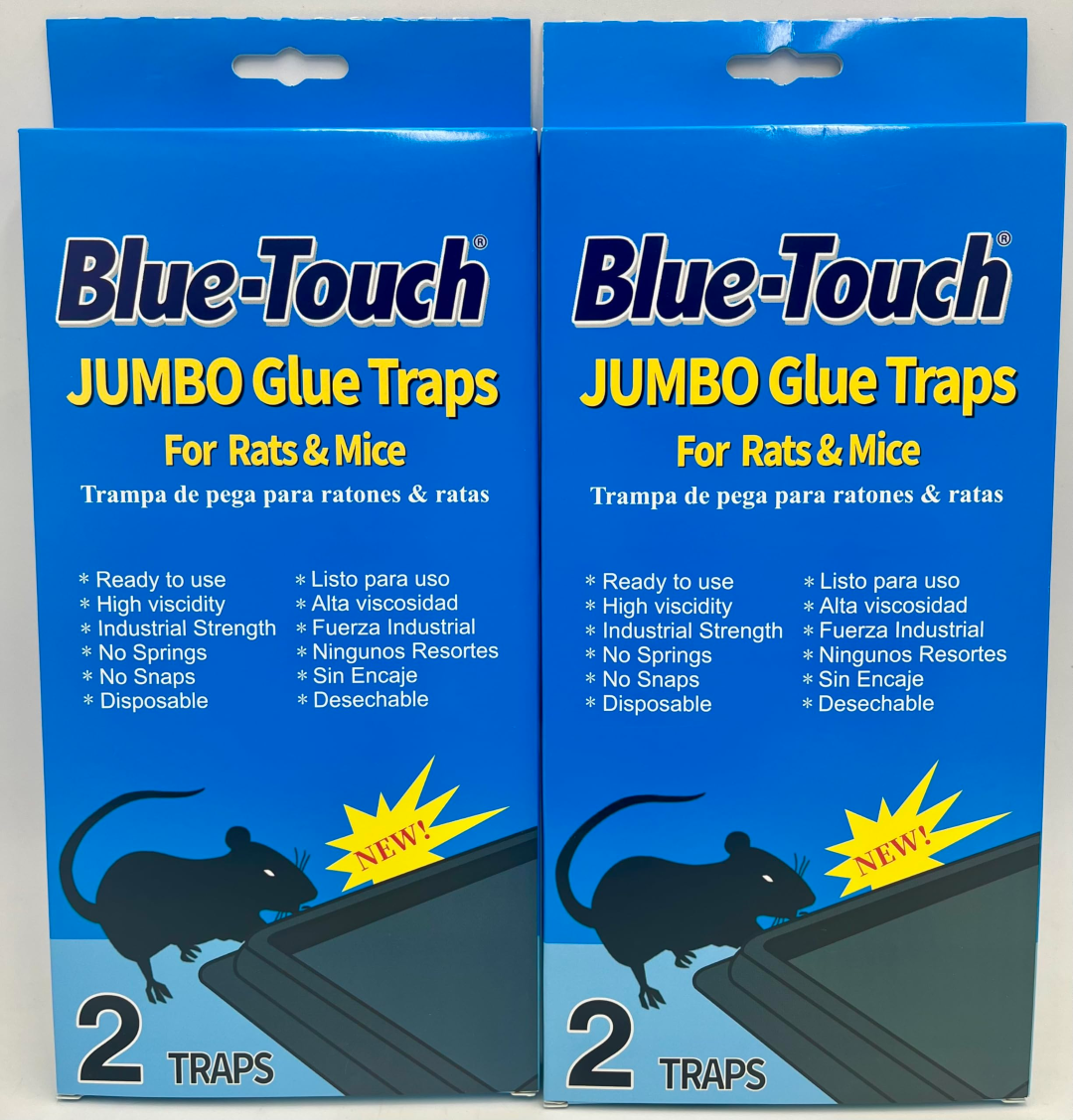 BLUE TOUCH RAT GLUE TRAP JUMBO 2PK